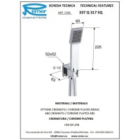 Душевой набор Remer Qubika 337Q317SQ