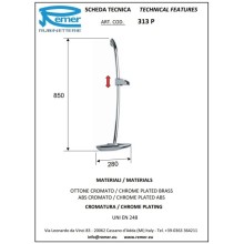 Душевая штанга 85 см Remer 313P