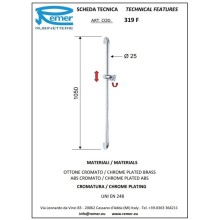 Душевая штанга 105 см Remer 319F