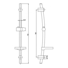Душевой гарнитур Paini 50CR124/FBL