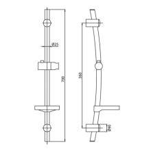 Душевой гарнитур Paini 50CR124/GBL