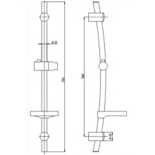 Душевой гарнитур Paini 50CR124/HBL