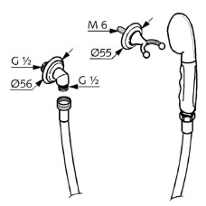 Душевой набор Kludi Adlon 2710545