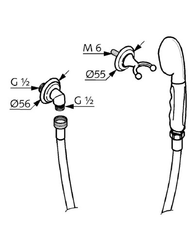 Душевой набор Kludi Adlon 2710545