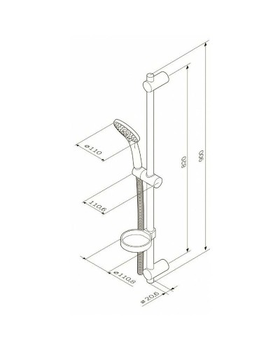 Душевой гарнитур AM.PM Spirit F0170064 Хром