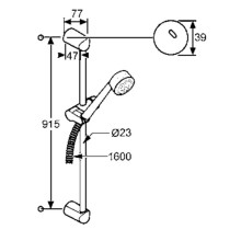 Душевой гарнитур Kludi Zenta 3S 6085091-00