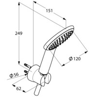 Душевой набор Kludi Freshline 1S 6785091-00