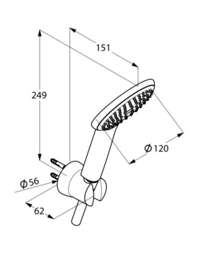 Душевой набор Kludi Freshline 1S 6785091-00