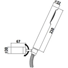 Душевой гарнитур Paffoni Birillo ZDUP036BO Белый матовый