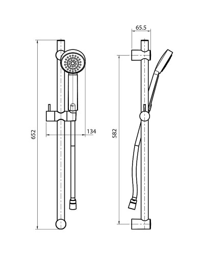 Душевой гарнитур Koller Pool Round SR03600 Хром