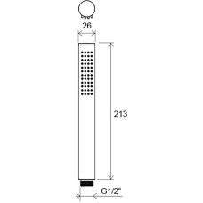 Ручной душ Ravak Chrome X07P573 Черный матовый