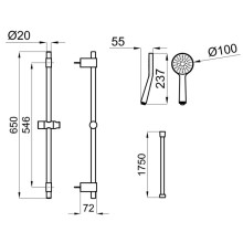 Душевой гарнитур Noken City N200000001