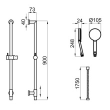 Душевой гарнитур Noken Hotels N199999726