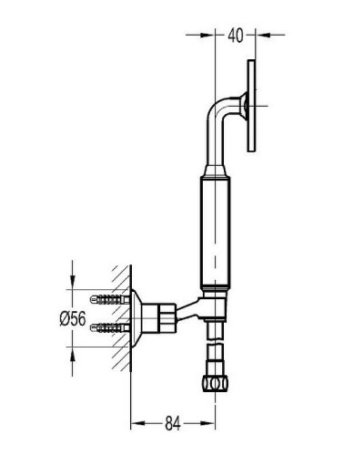 Душевой гарнитур Cezares Eco ECO-KD-01 Хром