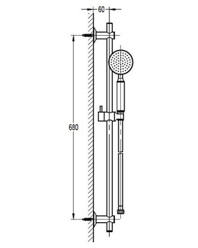 Душевой гарнитур Cezares Eco ECO-SD-01 Хром