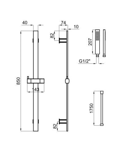 Душевой гарнитур Noken NK Concept N199999394