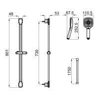 Душевой гарнитур Noken Urban N199999734