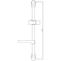 Душевая штанга Haiba HB8007 Хром