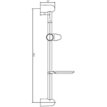 Душевая штанга Haiba HB8003 Хром