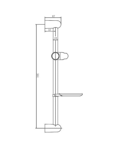 Душевая штанга Haiba HB8003 Хром