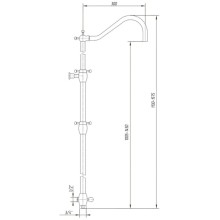 Душевая колонна Migliore Onda D1 ML.OND-36.217.D1.BR
