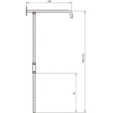 Душевая колонна Migliore Retro D1 ML.RTR-36.219.D1.BR