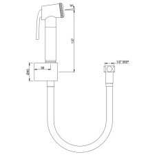 Гигиенический набор Jaquar ALD-CHR-565