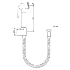 Гигиенический набор Jaquar ALD-CHR-573