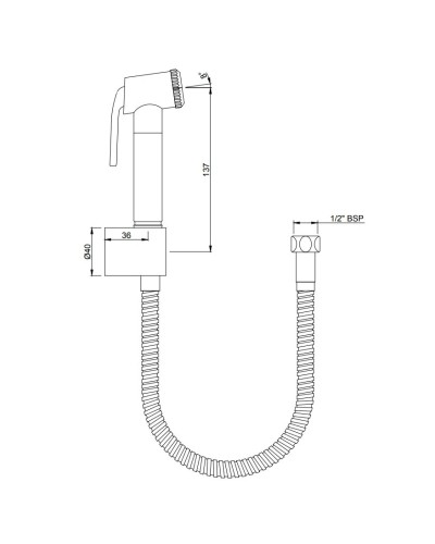 Гигиенический набор Jaquar ALD-CHR-573