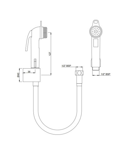 Гигиенический набор Jaquar ALE-ESS-585