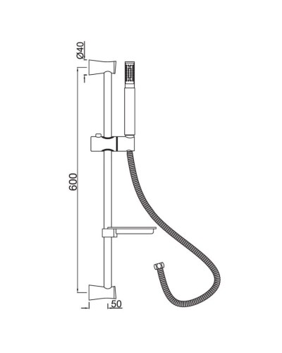 Душевой гарнитур Jaquar SHA-CHR-1110FHS