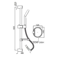 Душевой гарнитур Jaquar SHA-CHR-1150