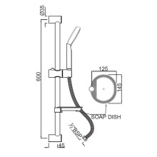 Душевой гарнитур Jaquar SHA-CHR-1150