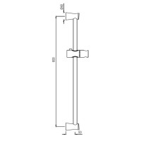 Душевая штанга 60 см Jaquar SHA-CHR-1197N