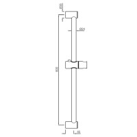 Душевая штанга 60 см Jaquar SHA-CHR-1199N