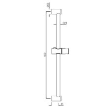 Душевая штанга 60 см Jaquar SHA-CHR-1199N