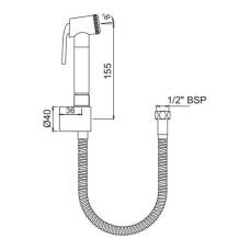 Гигиенический набор Jaquar ALD-CHR-577