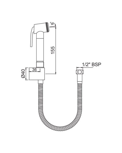 Гигиенический набор Jaquar ALD-CHR-577