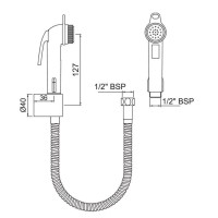 Гигиенический набор Jaquar ALE-BLC-593