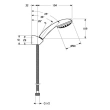 Душевой набор Hansa Basic Jet 44680120