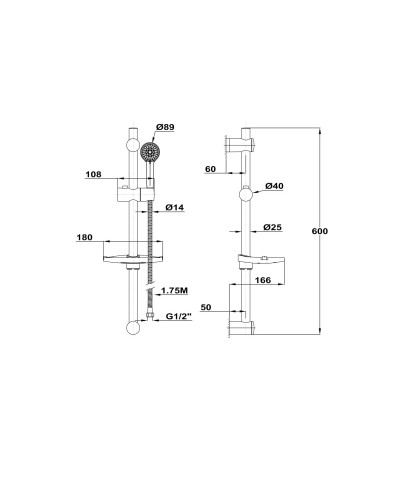 Душевой гарнитур Teka Stylo Sport 790026600