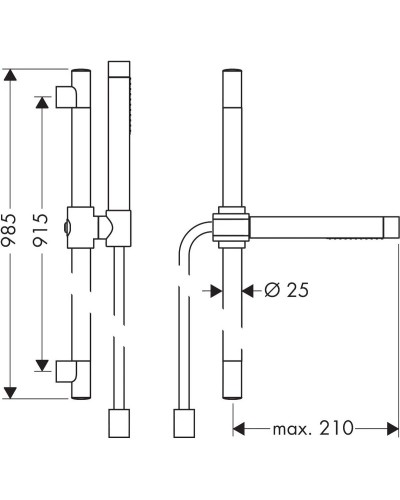 Душевой гарнитур Axor Starck 27980000
