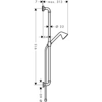 Душевой гарнитур Axor Showers Front 26023000
