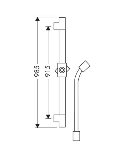 Душевая штанга 98,5 см Axor Starck 27830000
