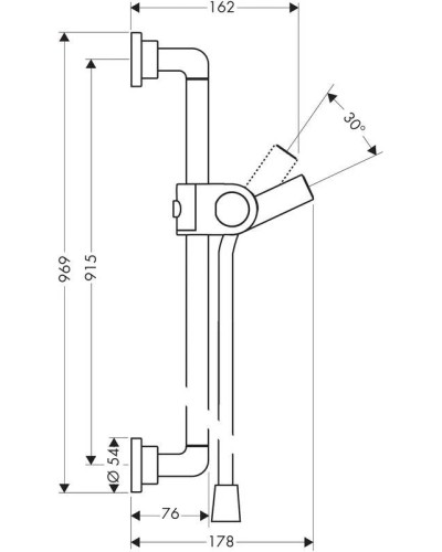 Душевая штанга 96,9 см Axor Citterio 27831000