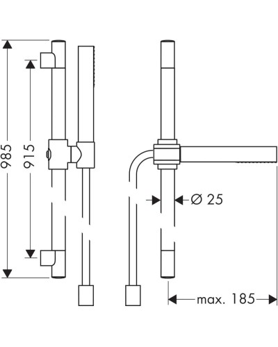 Душевой гарнитур Axor Starck 27983000