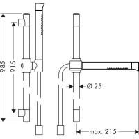 Душевой гарнитур Axor Starck Organic 12231000
