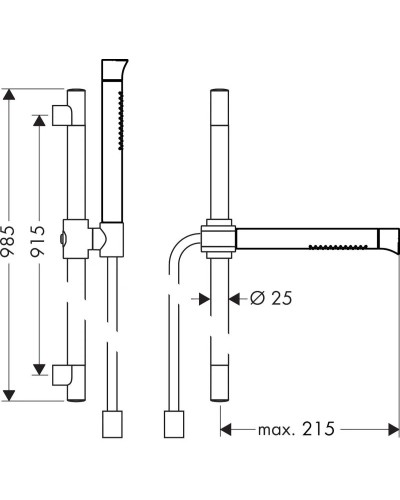 Душевой гарнитур Axor Starck Organic 12231000