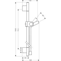 Душевая штанга 105,5 см Axor Uno 27989000