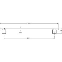 Душевая штанга 70,9 см Jacob Delafon Awaken E24934-CP